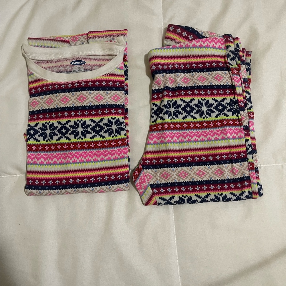 Old Navy Kids Striped Pattern Pajama Set